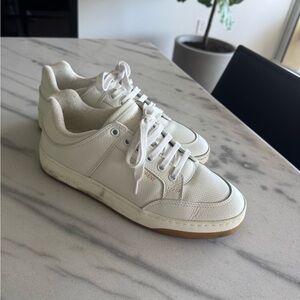 YSL White Sneakers eu40/ us9